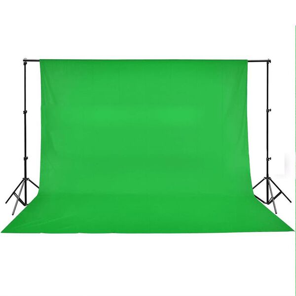 vidaXL Taustakangas puuvilla ei telinettä vihreä 500x300 cm chromakey