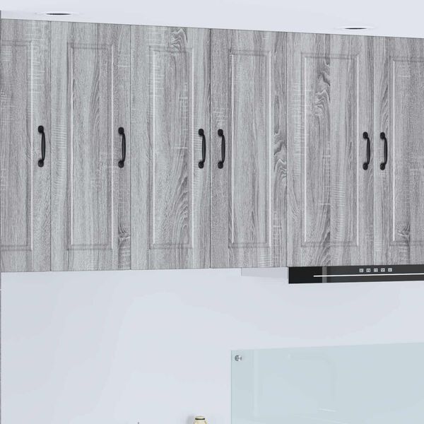 vidaXL Keitti&ouml;kaappi ovella Harmaa Sonoma 30 x 31 x 80 cm Tekninen puu