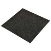 vidaXL Matto 20 pcs Musta 50 x 50 cm Bitumi