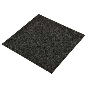 vidaXL Matto 20 pcs Musta 50 x 50 cm Bitumi