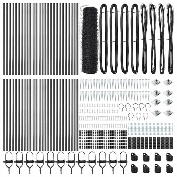 vidaXL Aitalatu Harmaa 100 x 0,5 m (36 mm verkko) Ter&auml;st&auml; ja PVC:t&auml;