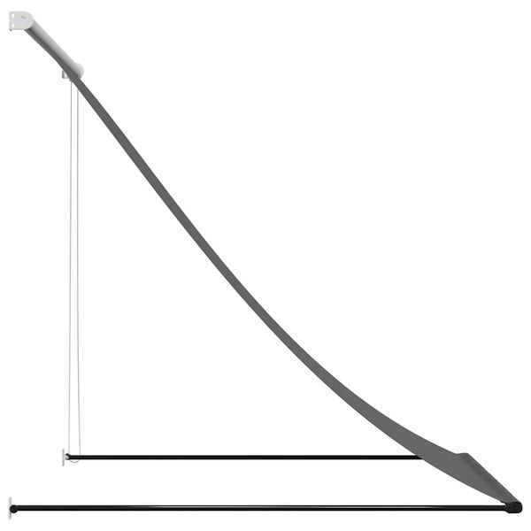 vidaXL Sis&auml;&auml;nkelattava markiisi antrasiitti 100x150 cm kangas ja ter&auml;s