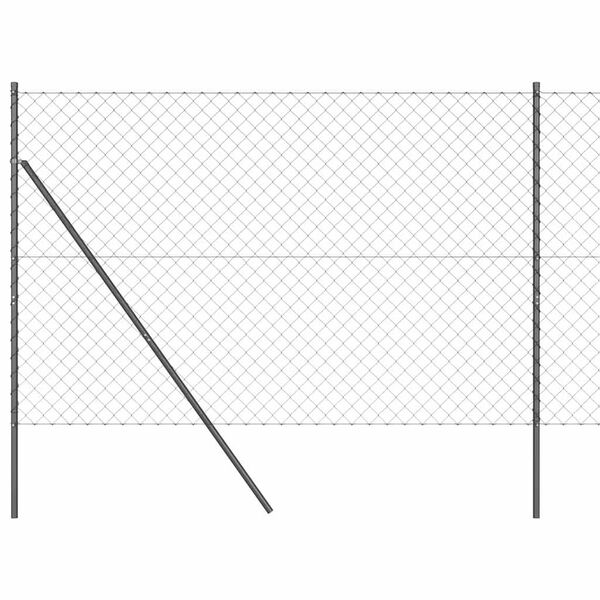 vidaXL Aitalatu Harmaa 25 x 1,6 m (60 x 60 mm verkkokudos)