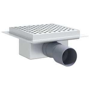 vidaXL Piste suihkuviem&auml;ri Hopea 15 x 15 cm Ruostumaton ter&auml;s 304