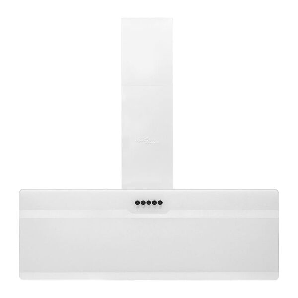 vidaXL Liesituuletin 90 cm ter&auml;s ja karkaistu lasi valkoinen