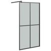 vidaXL Walk-in suihkusein&auml;ke 100x195 cm tumma karkaistu lasi