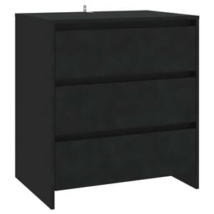 vidaXL Senkki musta 70x41x75 cm tekninen puu