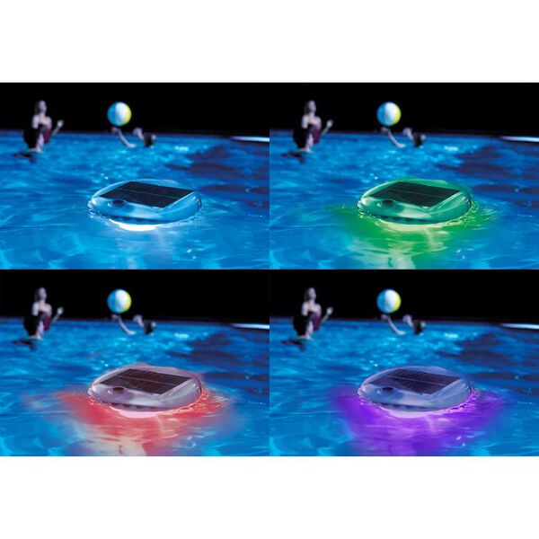 Intex Aurinkoenergialla toimiva kelluva LED-uima-allasvalo