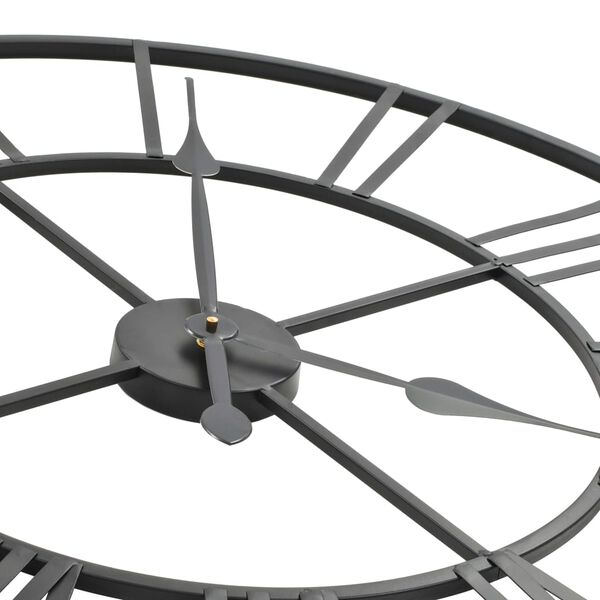 vidaXL Vintagetyylinen sein&auml;kello kvartsikoneisto metalli 80 cm XXL