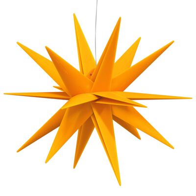 vidaXL Joulun LED-tähtivalo taitettava keltainen 43 cm
