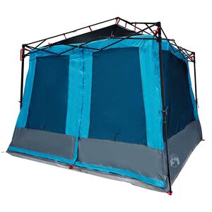 vidaXL Sis&auml;teltta 6 hengelle Sininen taffeta