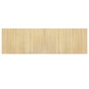vidaXL Matto suorakaide vaalea luonnollinen 60x200 cm bambu