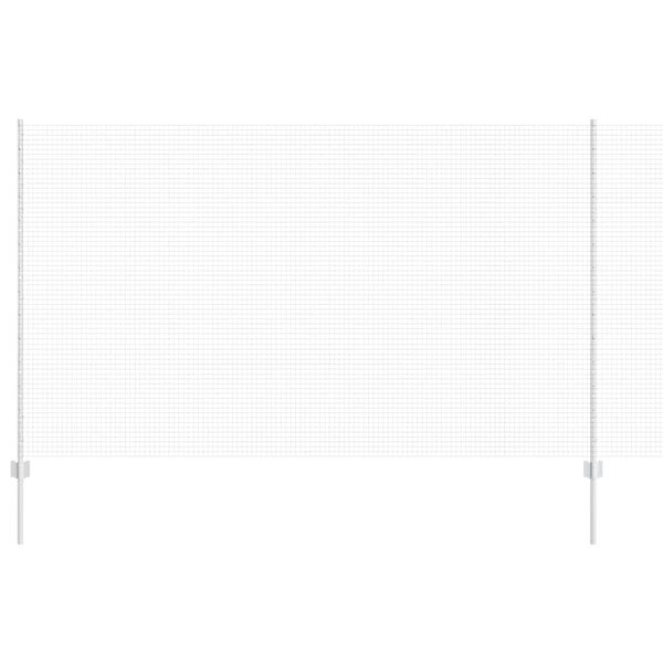 vidaXL Aita ja Tuki Harmaa 1,4 x 25 m Ter&auml;st&auml; ja PVC:t&auml;