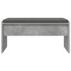 vidaXL Halli penkki tyynyll&auml; Betoni Harmaa 83 x 38 x 40 cm