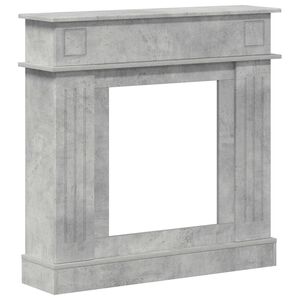 vidaXL Takan kehys Betoninharmaa 102 x 26 x 100 cm Tekninen puu