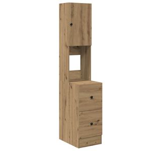 vidaXL Keitti&ouml;kaappi laatikon kanssa Artisan tammi 32 x 50 x 180 cm