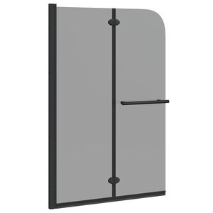 vidaXL Suihkusein&auml; Musta 95 x 140 cm ESG-lasi ja alumiini