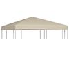 vidaXL Huvimajan katto 310 g / m&sup2; 3x3 m beige