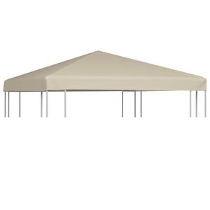 vidaXL Huvimajan katto 310 g / m&sup2; 3x3 m beige