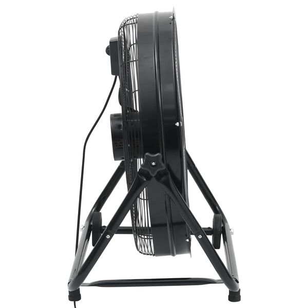 vidaXL Teollisuuden rumputuuletin 60 cm 172,5 W musta