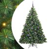 vidaXL Tekojoulukuusi 300 LED-valoilla Vihre&auml; 180 cm PE ja PVC