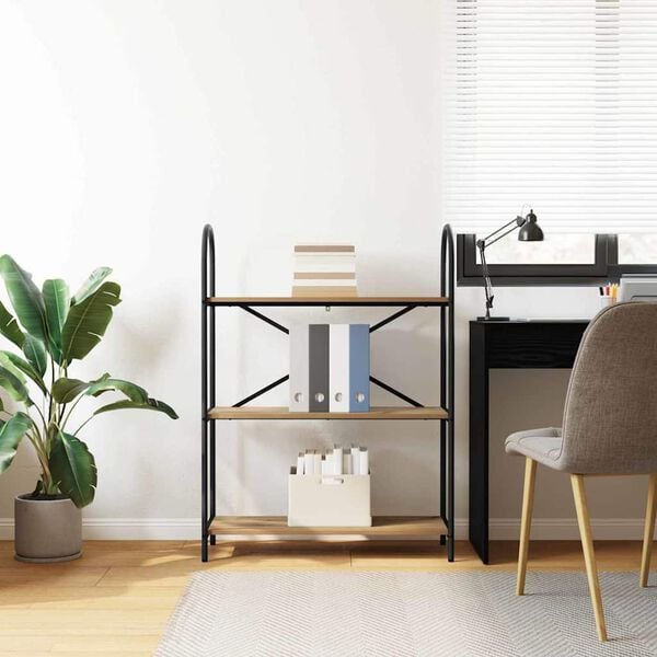 vidaXL Kirjahylly Artisan tammi 80 x 30 x 109 cm Tekninen puu