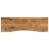 vidaXL P&ouml;yt&auml;levy kaarella 160x50x2,5 cm ovaali t&auml;ysi karkea mangopuu