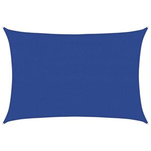 vidaXL Aurinkopurje 160 g/m&sup2; suorakaide sininen 4x6 m HDPE