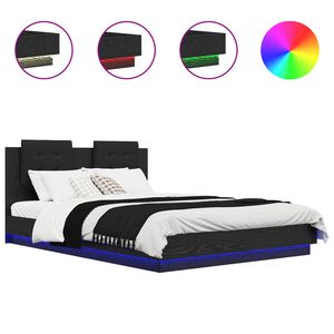 vidaXL S&auml;ngyn runko p&auml;&auml;dyll&auml; Musta tammi. 5FT King Size Tekninen puu