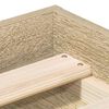 vidaXL Sängynrunko Sonoma-tammi 200x200 cm