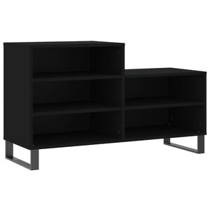 vidaXL Kenk&auml;kaappi musta 102x36x60 cm tekninen puu