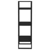 vidaXL 3-tasoinen kirjahylly musta 40x30x105 cm t&auml;ysi m&auml;nty