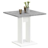 FMD Ruokapöytä 70 cm betoninharmaa ja valkoinen