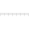 vidaXL Puutarha-aita kaarella ter&auml;st&auml; 1172x80 cm musta