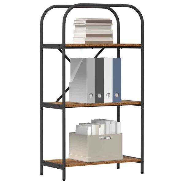 vidaXL Kirjahylly Vanha puu 60 x 30 x 109 cm Tekninen puu