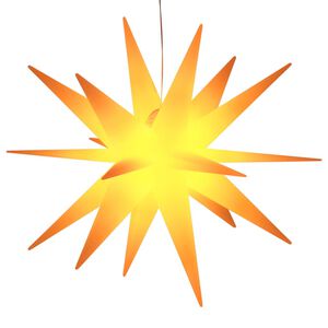 vidaXL Joulun LED-t&auml;htivalo taitettava keltainen 43 cm