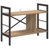 vidaXL Kirjahylly 3 tasoa 75 x 30 x 58,5 cm Tekninen puu Artisan tammi