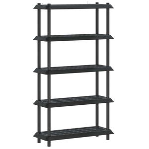 vidaXL Hyllyyksikk&ouml; 5 tasoa 100 x 40 x 177 cm PP Antrasiitti