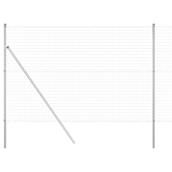 vidaXL Aita ja Tuki Hopea 1,5 x 10 m Ter&auml;s ja PVC