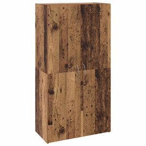 vidaXL Toimistokaappi Musta tammi. 60 x 32 x 115 cm Tekninen puu