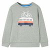vidaXL Lasten collegepaita meleerattu vaalea khaki 104