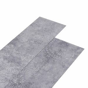 vidaXL Itsekiinnittyv&auml;t PVC-lankut Sementti harmaa 30,5 x 61 cm 28 kpl