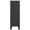 vidaXL Teollistyylinen vaatekaappi antrasiitti 67x35x107 cm ter&auml;s