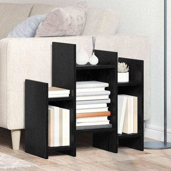 vidaXL Sivukaappi Musta tammi. 60 x 26 x 60 cm Tekninen puu