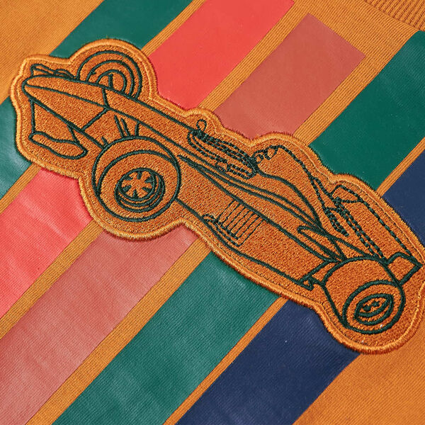 Lasten pitk&auml;hihainen T-paita tumma okra 140