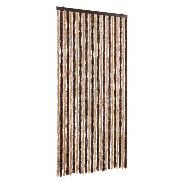 vidaXL Hy&ouml;nteisverho beige ja vaaleanruskea 100x230 cm chenille