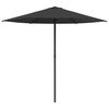 vidaXL Puutarhavarjo 230 x 230 cm Polyesteri Suorakaide Antrasiitti