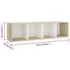 vidaXL TV-tasot 3 kpl valk./Sonoma-tammi 142,5x35x36,5 cm lastulevy