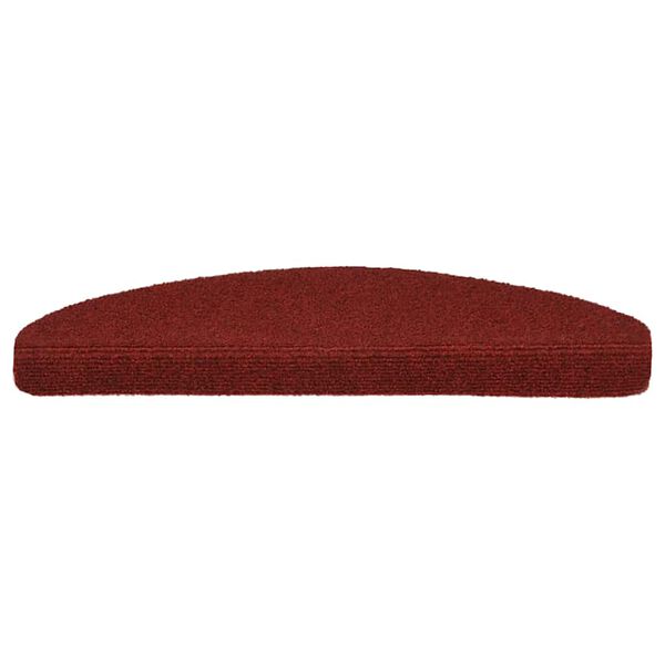 vidaXL Porrasmatot itseliimautuvat 30 kpl 65x21x4 cm viininpunainen puolipyöreä suuri