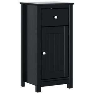 vidaXL Kylpyhuonekaappi BERG musta 40x34x80 cm t&auml;ysi m&auml;nty
